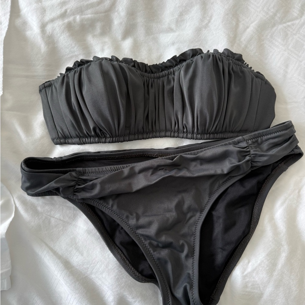 J. Crew Gray Bikini Set